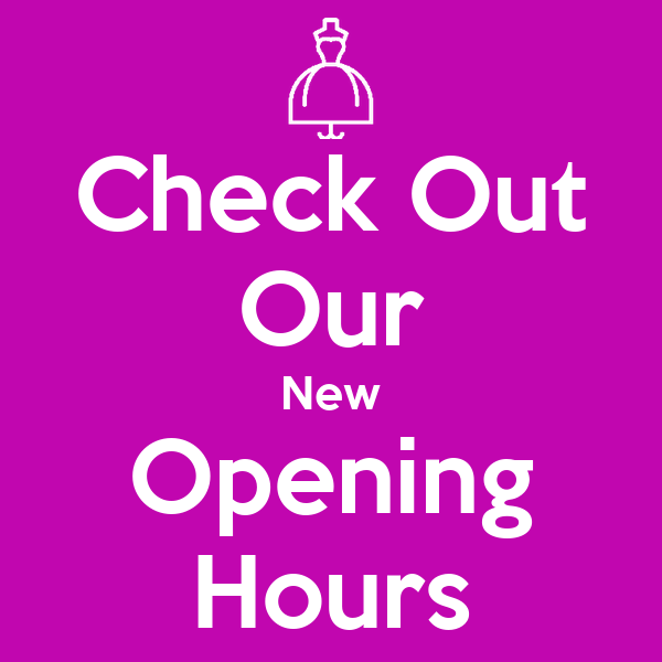 Updated opening hours from 13th August
